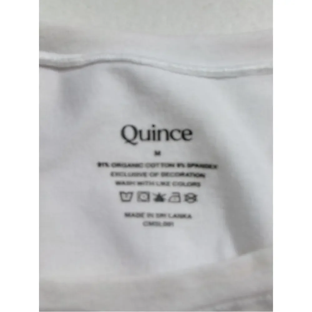 Quince White Short-Sleeve Crew Bodysuit - Picture 4 of 5